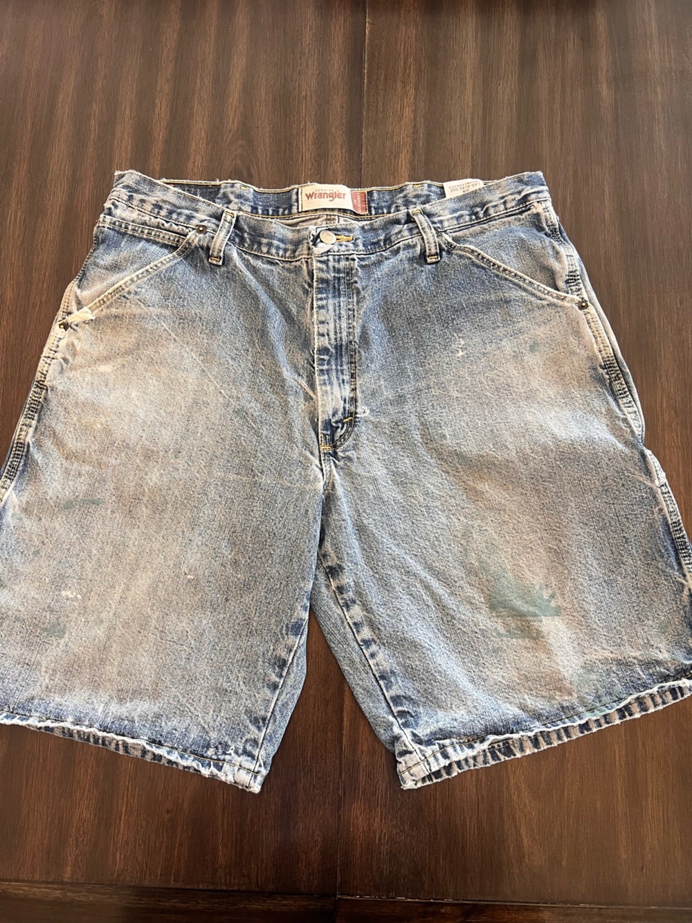 Men’s Wrangler Denim Jean Shorts Carpenter Fit Size 34